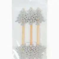 Шпажки "Серебряные елочки", набор 6 шт.
