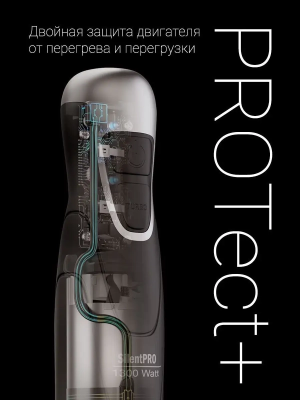 Погружной блендер ручной с измельчителем PHB 1380 Silent