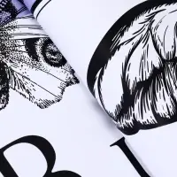 Пленка для цветов, &laquo;Бабочки&raquo;, лиловый, 57&times;57&plusmn;1 см