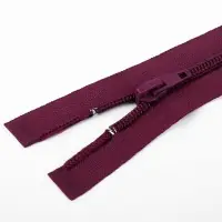 Молния &laquo;Спираль&raquo;, №5, разъёмная, замок автомат, 60 см, бордовая