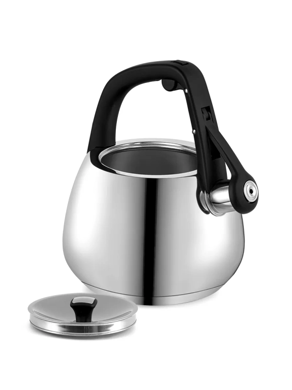 Чайник со свистком 2,5 л Mela-2,5L Серый нерж. стал