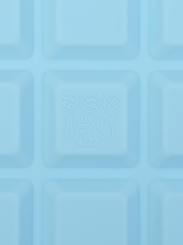 Форма для льда Доляна &laquo;Кубик&raquo;, силикон, 11,7&times;18,7&times;3,4 см, 15 ячеек (3,4&times;3,4 см), цвет голубой