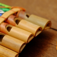 Сувенирный музыкальный инструмент "Флейта Пана" 1,5х15х8,5 см МИКС Сувенирный музыкальный инструмент "Флейта Пана" 1,5х15х8,5 см МИКС