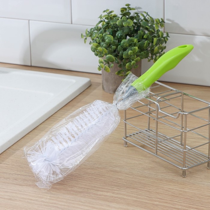 Ёрш для посуды Доляна Green day, 31&times;5 см, анатомическая ручка