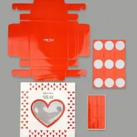 Коробка под 9 конфет со скретч-слоем &laquo;Просто люблю&raquo;, 14.5 х 14.5 х 3.5 см