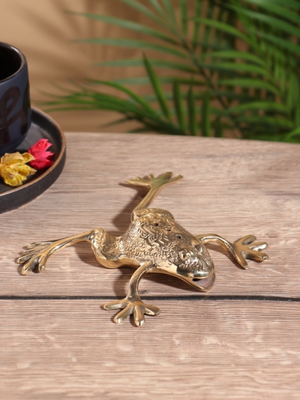 Подставка под благовония &laquo;Лягушка&raquo;, латунь, 15&times;16&times;3.5 см