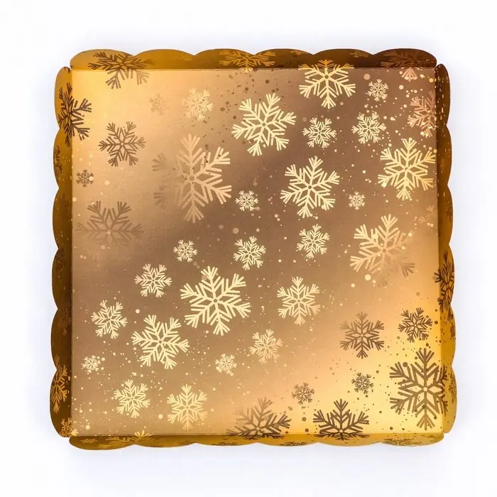 Коробка для печенья, &laquo;С Новыйм годом!&raquo;, 21&times;21&times;3, Новый год