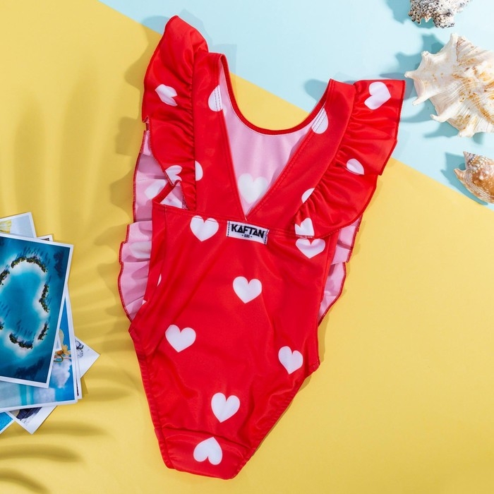 Купальник детский KAFTAN «Сердца», рост 110-116 (32) Купальник детский KAFTAN «Сердца», рост 110-116 (32)