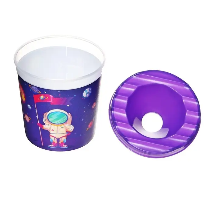 Стакан - непроливайка для рисования Calligrata &laquo;Космобой&raquo;, 210 мл, с рисунком