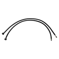 Подводка гибкая для смесителя ZEIN engr, нейлон, 1/2", М10, 80 см, набор 2 шт., черная