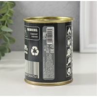 Подарочные носки в банке &laquo;Идеальный мужчина&raquo;, (внутри носки мужские, цвет чёрный)