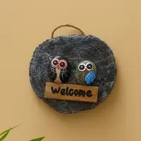 Панно WELCOME, 18&times;5&times;18 см, дерево, бежевое