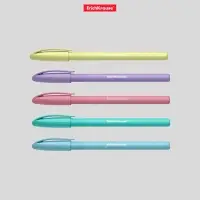 Ручка шариковая ErichKrause U-108 Pastel Stick, узел 1.0 мм, чернила синие, супермягкое письмо, длина линии письма 1000 метров, МИКС