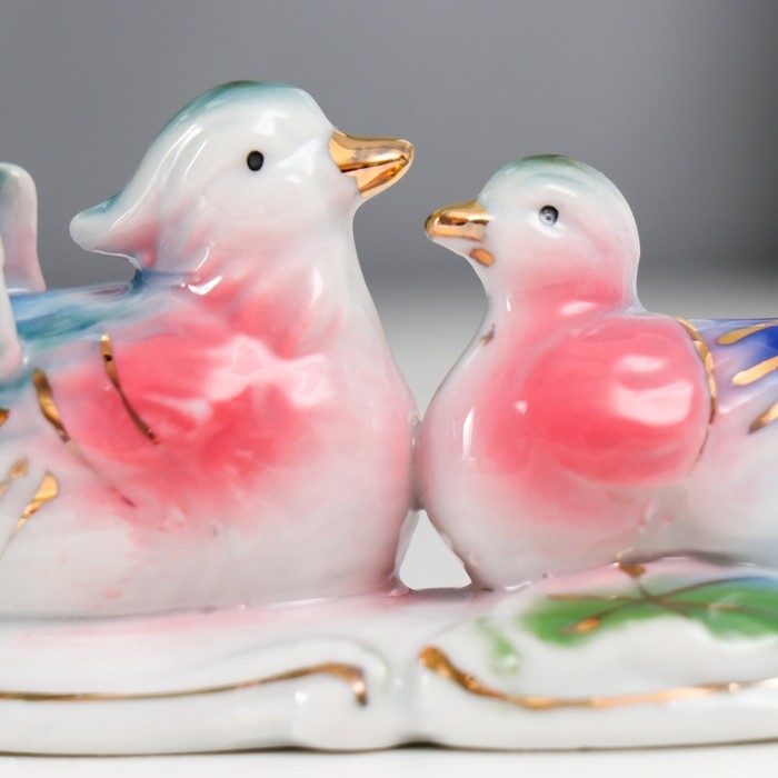 Сувенир керамика "Уточки-мандаринки в пруду" 4,5х3,5х9,5 см