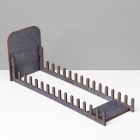 Подставка под открытки 15 ячеек, 270&times;110&times;84, толщина 3 мм, цвет полисандр