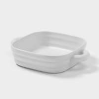 Форма для запекания Доляна &laquo;Зефир&raquo;, 1,5 л, 21&times;21 см, квадратная, керамика, белая