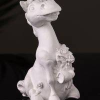 Статуэтка "Конь с букетом" 11см, натуральный