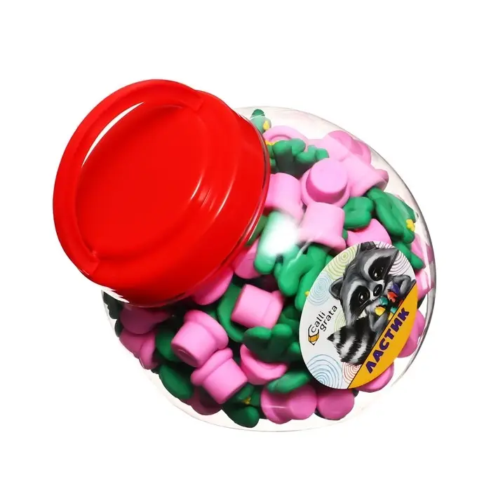 Ластик фигурный "Кактус", МИКС