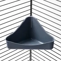 Туалет угловой для грызунов 16 х 9 х 8,5 см, микс цветов