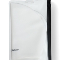 Шапочка для плавания силиконовая для длинных волос, цвет белый