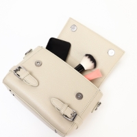 Сумка женская, 22*11*17, отд на молнии, длин ремень, серый