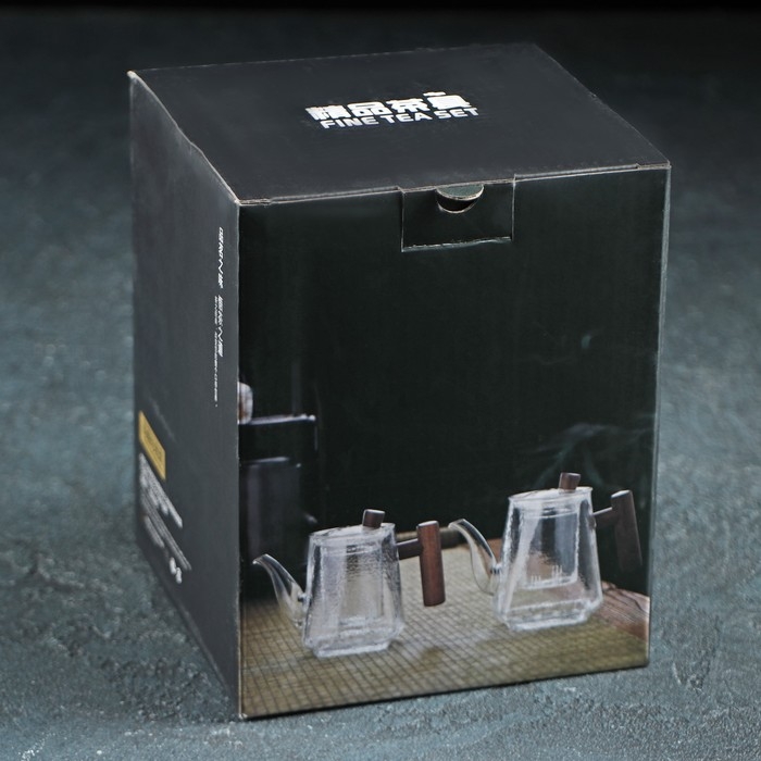 Чайник стеклянный заварочный &laquo;Тенби&raquo;, 650 мл, 18&times;9,5&times;14 см, стеклянное сито