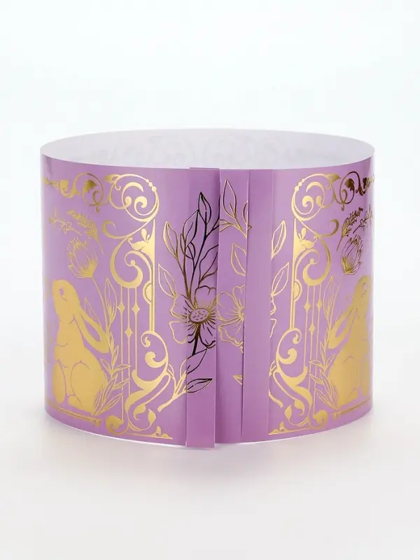 Форма ободок для кулича с тиснением на Пасху &laquo;ХВ&raquo;, 41.6&times;10 см