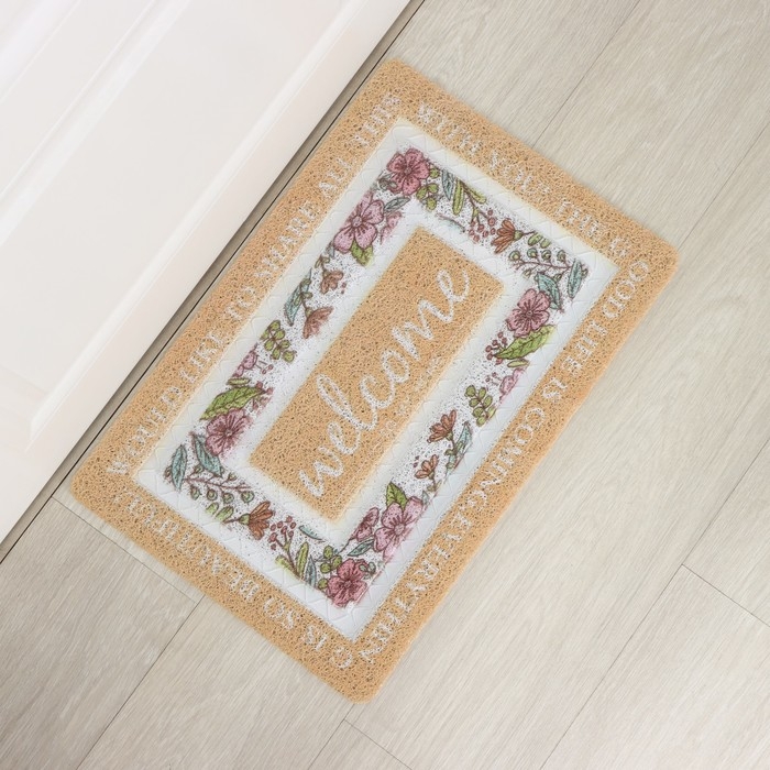 Коврик придверный Доляна, 40&times;60 см, ПВХ