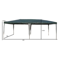 Шатёр туристический, 600&times;300 см, открытый, зелёный