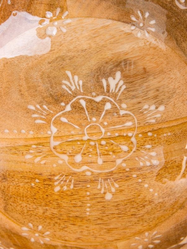 Салатник "Пряник" дерево манго 20х20х8 см