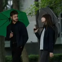 Зонт складной Monsoon, ярко-зеленый