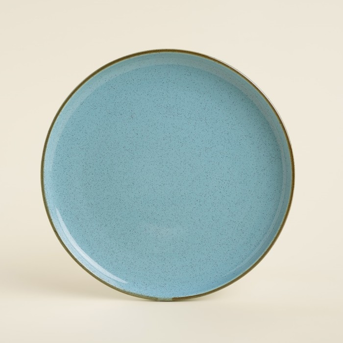 Набор тарелок фарфоровых SL Home &laquo;Аззура&raquo;, d=25,5 см, цвет бирюзовый