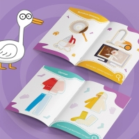 Наклейки-половинки «Всё, что есть в доме», Синий трактор Наклейки-половинки «Всё, что есть в доме», Синий трактор