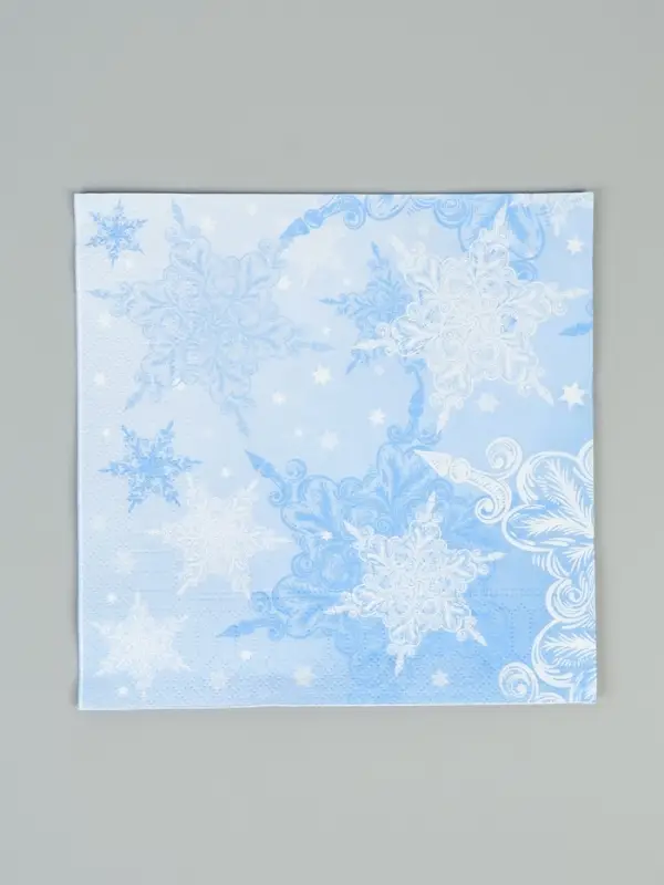 Салфетки бумажные трёхслойные &laquo;Снежный вальс&raquo; 33х33, 20 шт