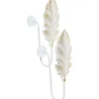 Крючок для штор CAPPIO KS041, цвет белый с золотом, набор 2 шт