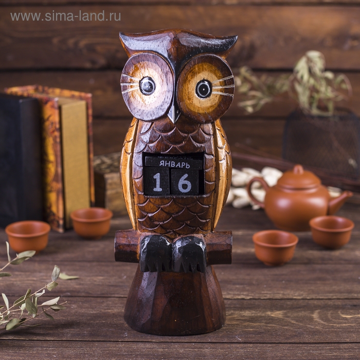 Настольный календарь &laquo;Сова&raquo;, 5&times;10&times;28 см