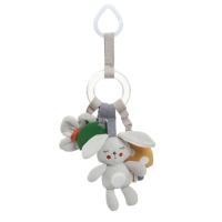 Подвеска - погремушка «Зайка Бонни», прорез, пищалка, шуршалка, на кроватку, коляску, Крошка Я Подвеска - погремушка «Зайка Бонни», прорез, пищалка, шуршалка, на кроватку, коляску, Крошка Я