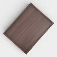 Подносы Доляна, набор 3 шт., 40&times;30 см, 35&times;25 см, 30&times;20 см, дерево, коричневые