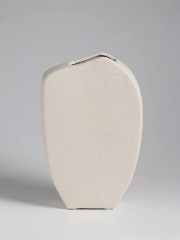 Ваза настольная керамика "Ачиль" 20,5х13 см, белый