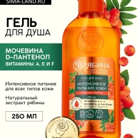 Гель для душа, интенсивное питание кожи, аромат рябины, 250 мл, Рябина