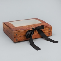 Коробка-фоторамка подарочная складная, упаковка, &laquo;Настоящему мужчине&raquo;, 20 х 18 х 5 см