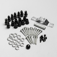 Комплект для светильника "Паук-8" черный 20х20х4см