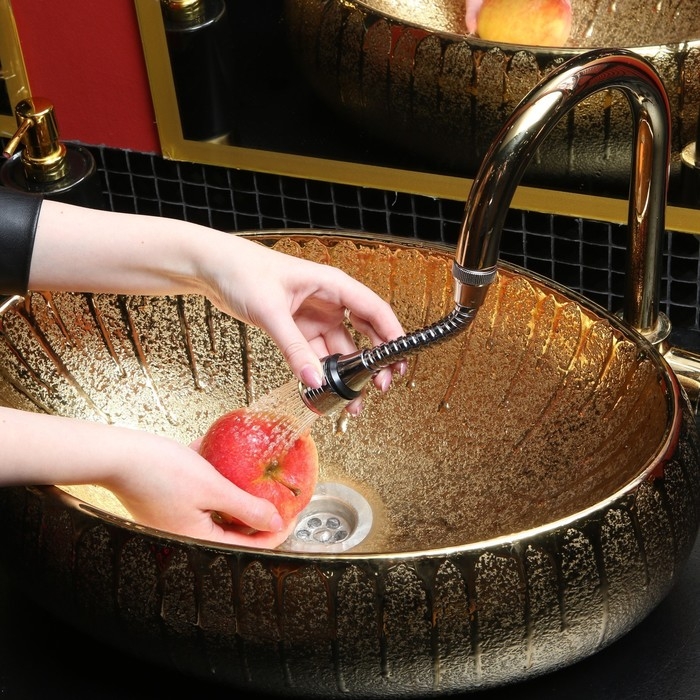 Аэратор ZEIN, регулировка потока, на гибком шланге, 160 мм, универсальный, пластик