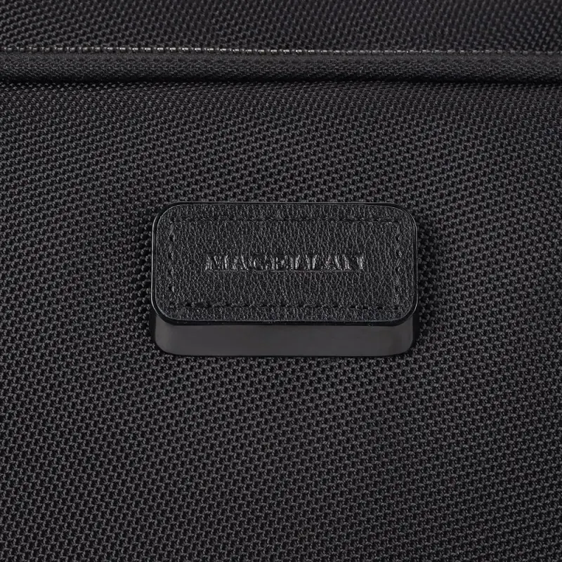 Сумка для ноутбука Santiago с кожаной отделкой, черная