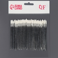 Аппликаторы для помады и блеска, набор - 50 шт, 9 см, цвет чёрный Аппликаторы для помады и блеска, набор - 50 шт, 9 см, цвет чёрный