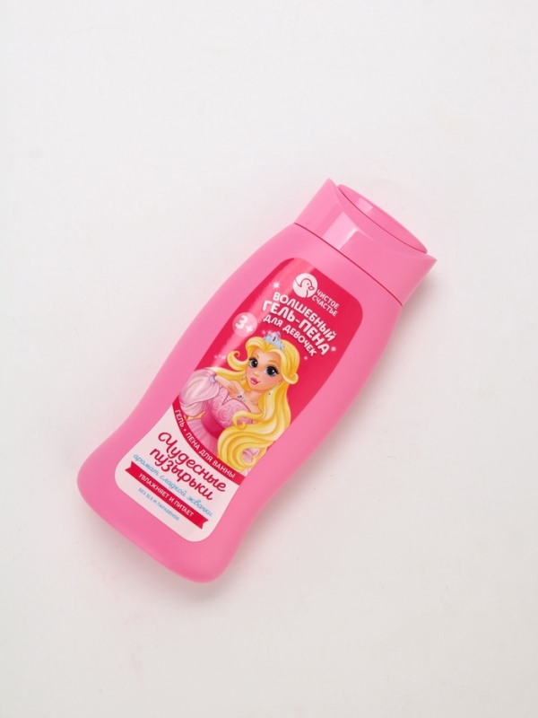 Набор детский "Чудесные пузырьки", гель-пена 250 мл., книжка-вырезалка А5