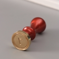 Печать для сургуча с пластиковой ручкой "Классика цифра 7" 2,5х2,5х6,3 см