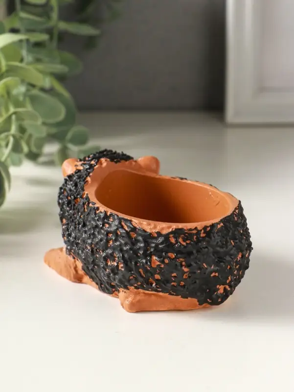 Подставка для мелочей "Ежик" 5х10х5 см, гипс, мультиколор