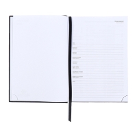 Ежедневник недатированный А5, 160 листов, Attomex.Lancaster, обложка балакрон с поролоном, ляссе, блок 70 г/м2, чёрный Ежедневник недатированный А5, 160 листов, Attomex.Lancaster, обложка балакрон с поролоном, ляссе, блок 70 г/м2, чёрный