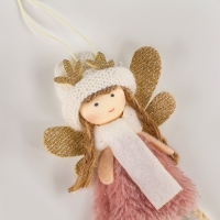 Новый год! Ёлочное украшение кукла &laquo;Фея&raquo;, в шапке с шарфом